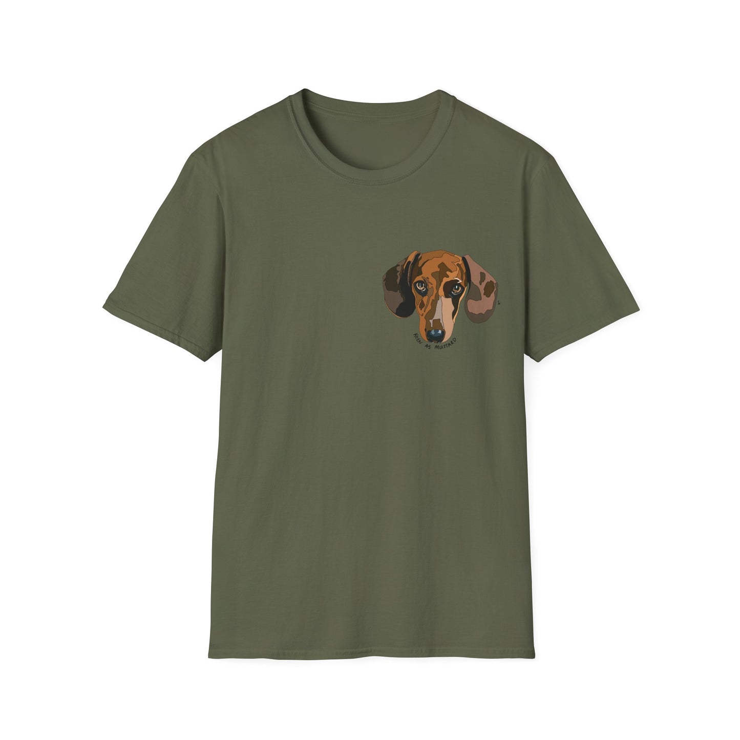 Dachshund (small Keen as mustard) - Unisex Softstyle T-Shirt