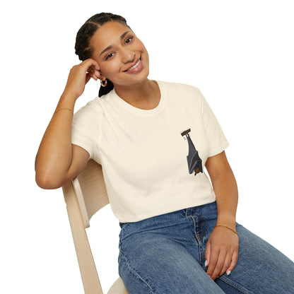 Spectacled Flying Fox - Small design - Unisex Softstyle T-Shirt Printify