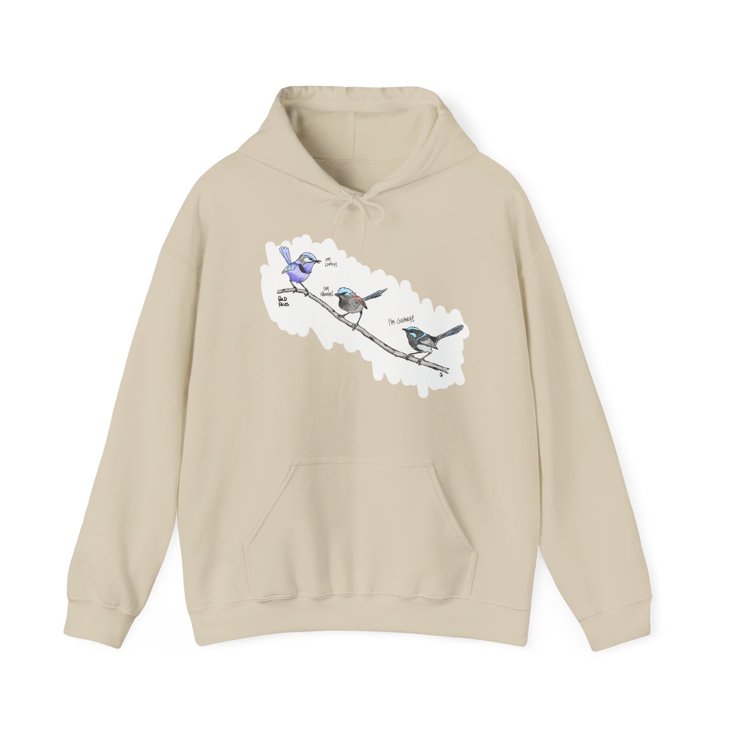 A trio of Fairywrens (spendid, superb and lovely) | Unisex Heavy Blend™ Hooded Sweatshirt