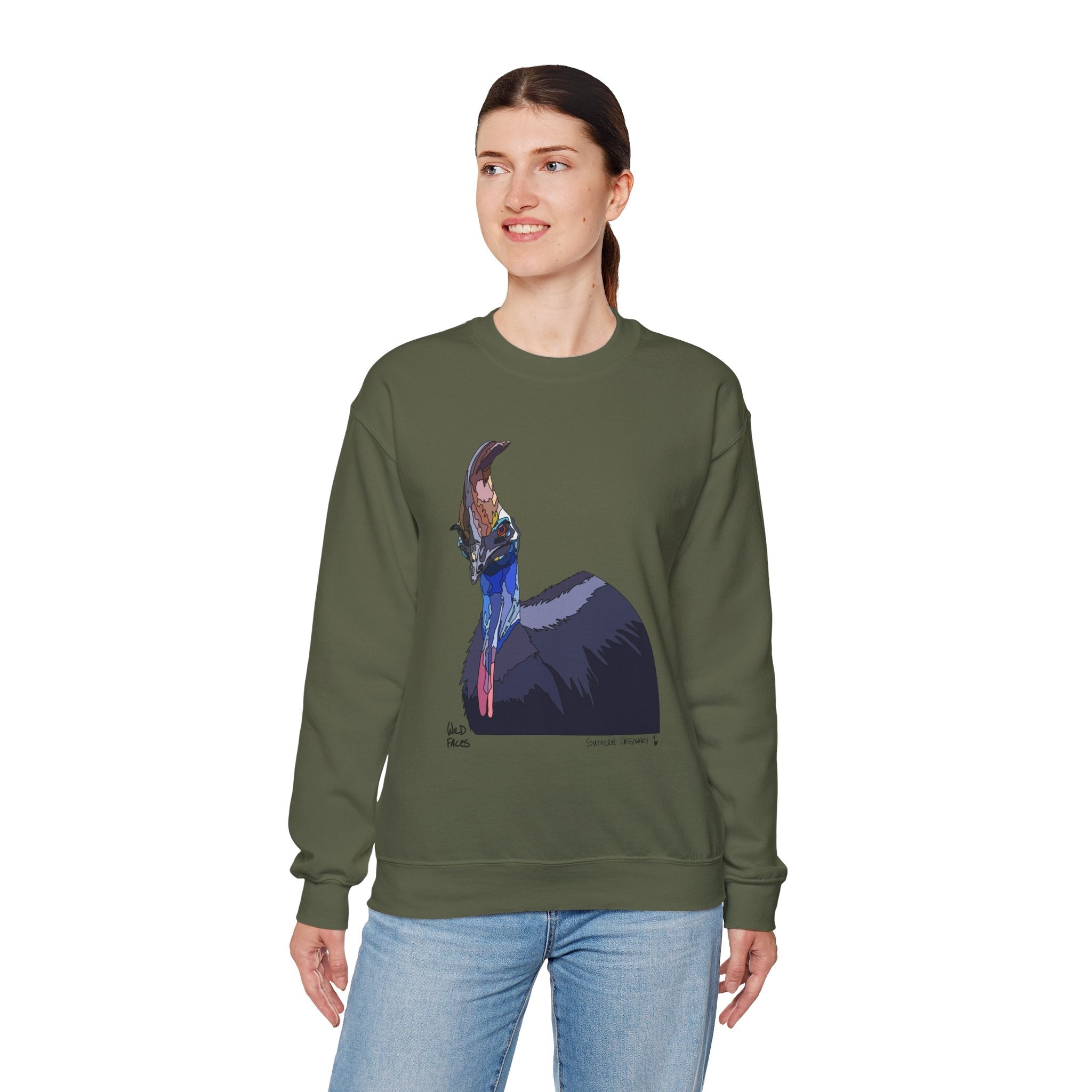 Southern Cassowary Sweatshirt | Unisex Heavy Blend™ Crewneck Printify