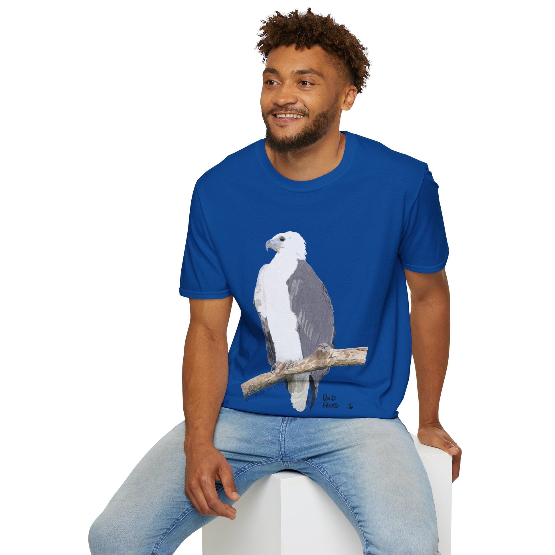 White-bellied Sea Eagle - Unisex Softstyle T-Shirt Printify