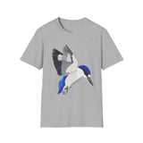 Forest Kingfisher (flying) - Unisex Softstyle T-Shirt