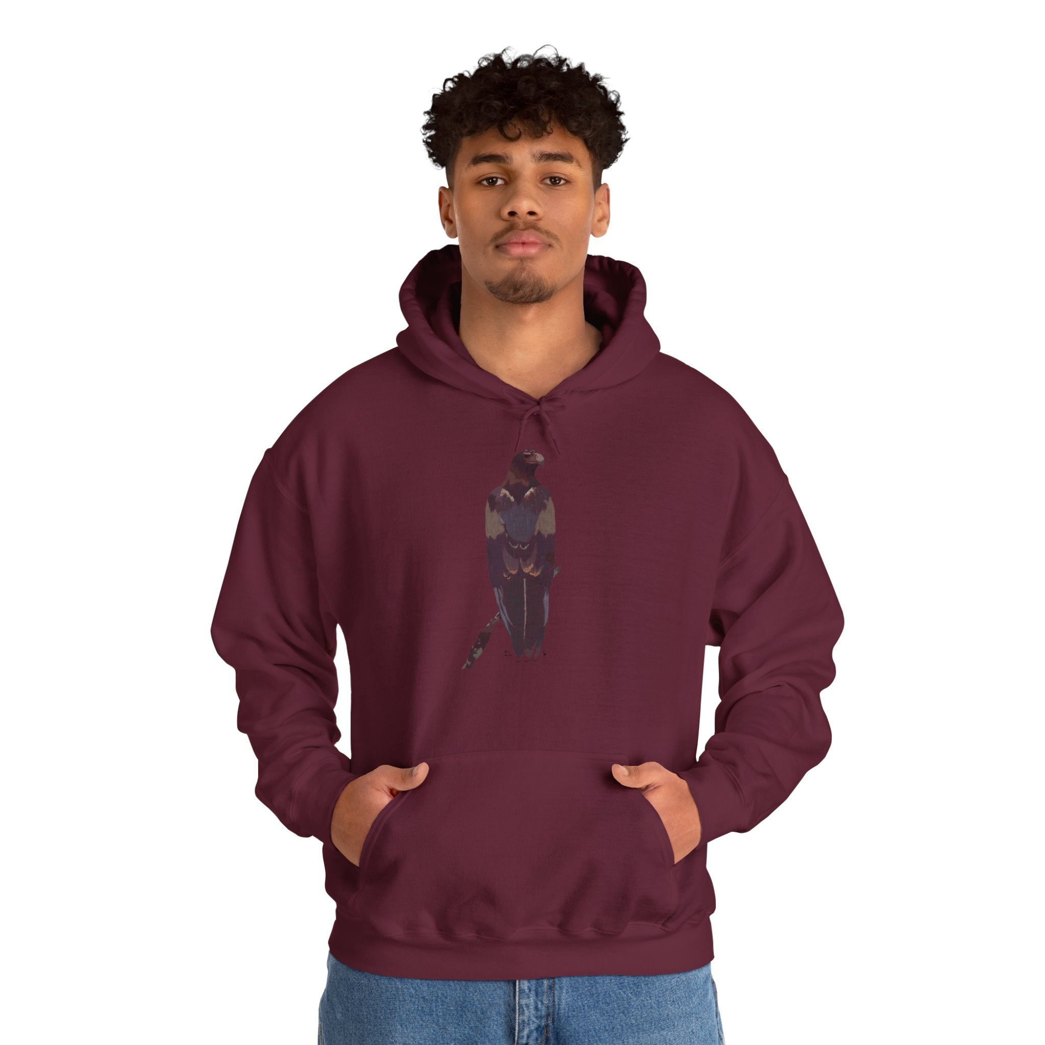 Wedge-tailed Eagle (pastel design) | Unisex Heavy Blend™ Hooded Sweatshirt Printify