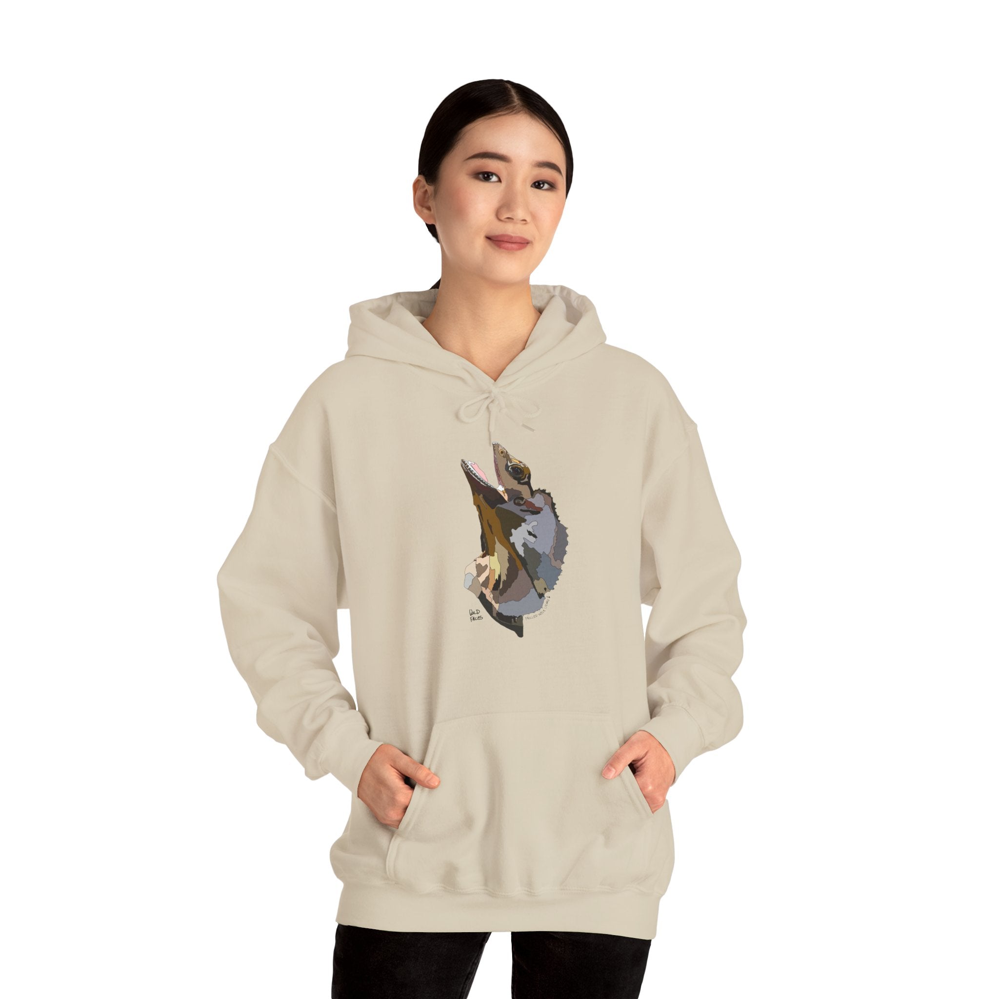 Frilled-neck Lizard | Unisex Heavy Blend™ Hooded Sweatshirt Printify