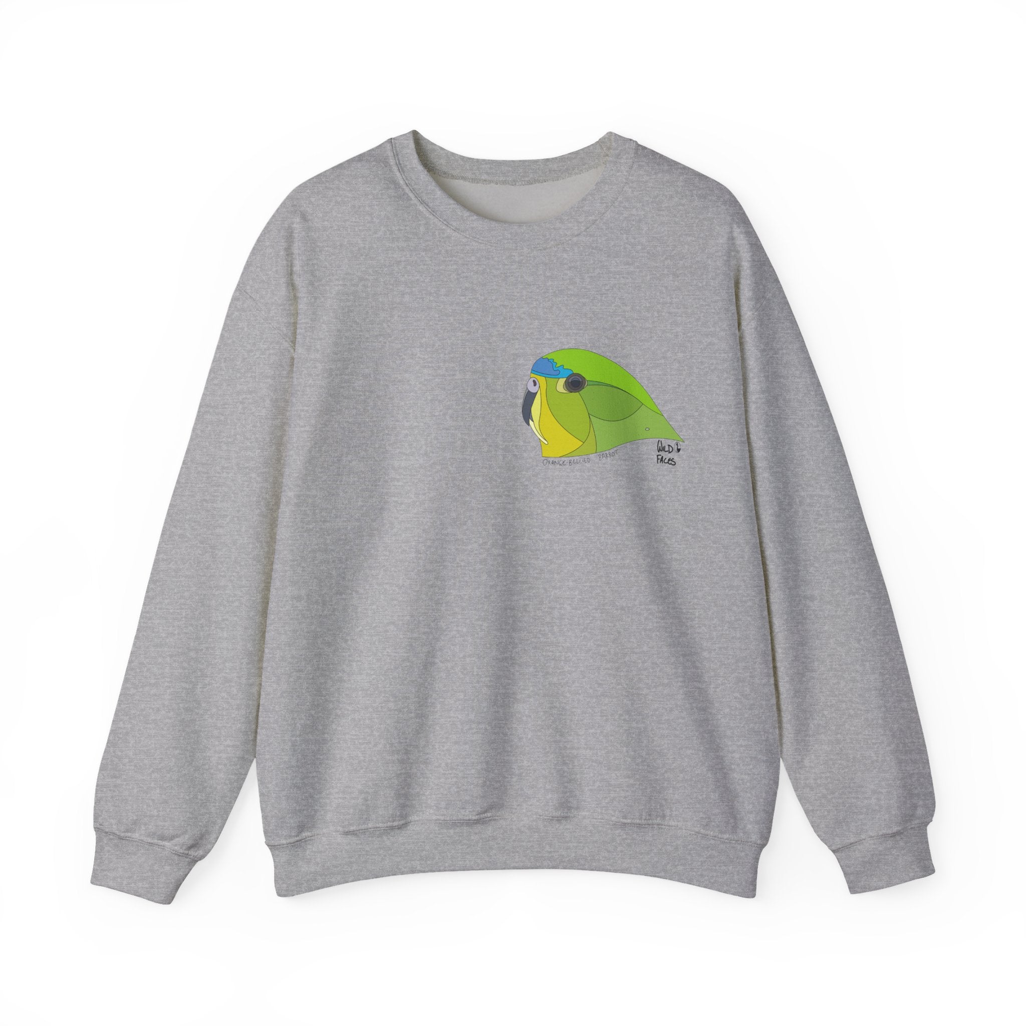 Orange-bellied Parrot Sweatshirt | Unisex Heavy Blend™ Crewneck