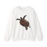 Green Turtle Sweatshirt | Unisex Heavy Blend™ Crewneck Printify