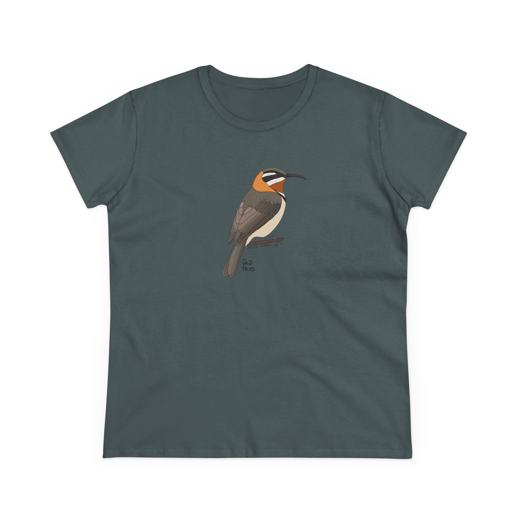 Western Spinebill - Women's Midweight Cotton Tee