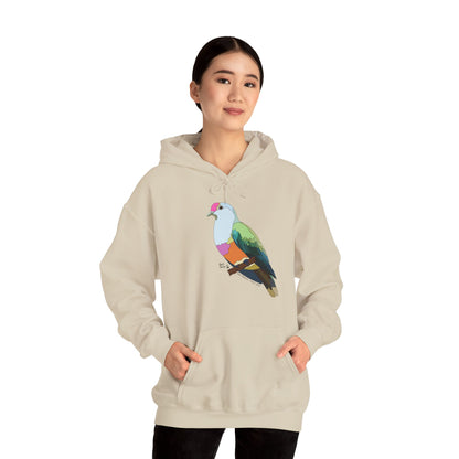 Rose-crowned Fruit Dove | Unisex Heavy Blend™ Hooded Sweatshirt