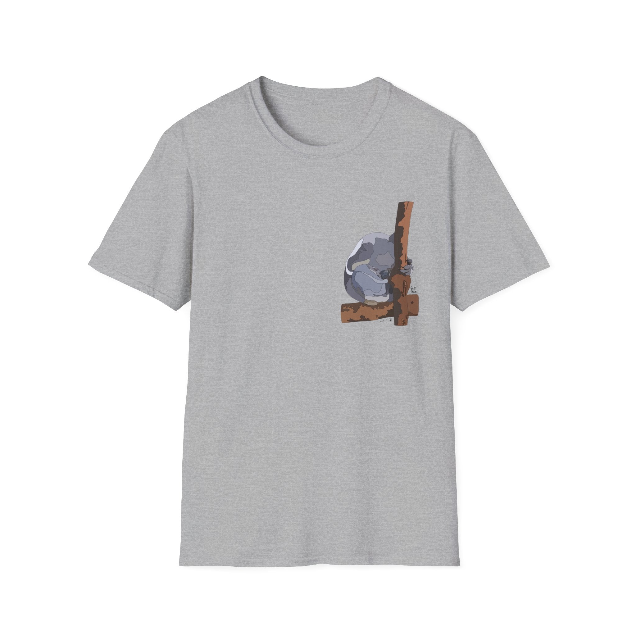 Koala - Small design - Unisex Softstyle T-Shirt
