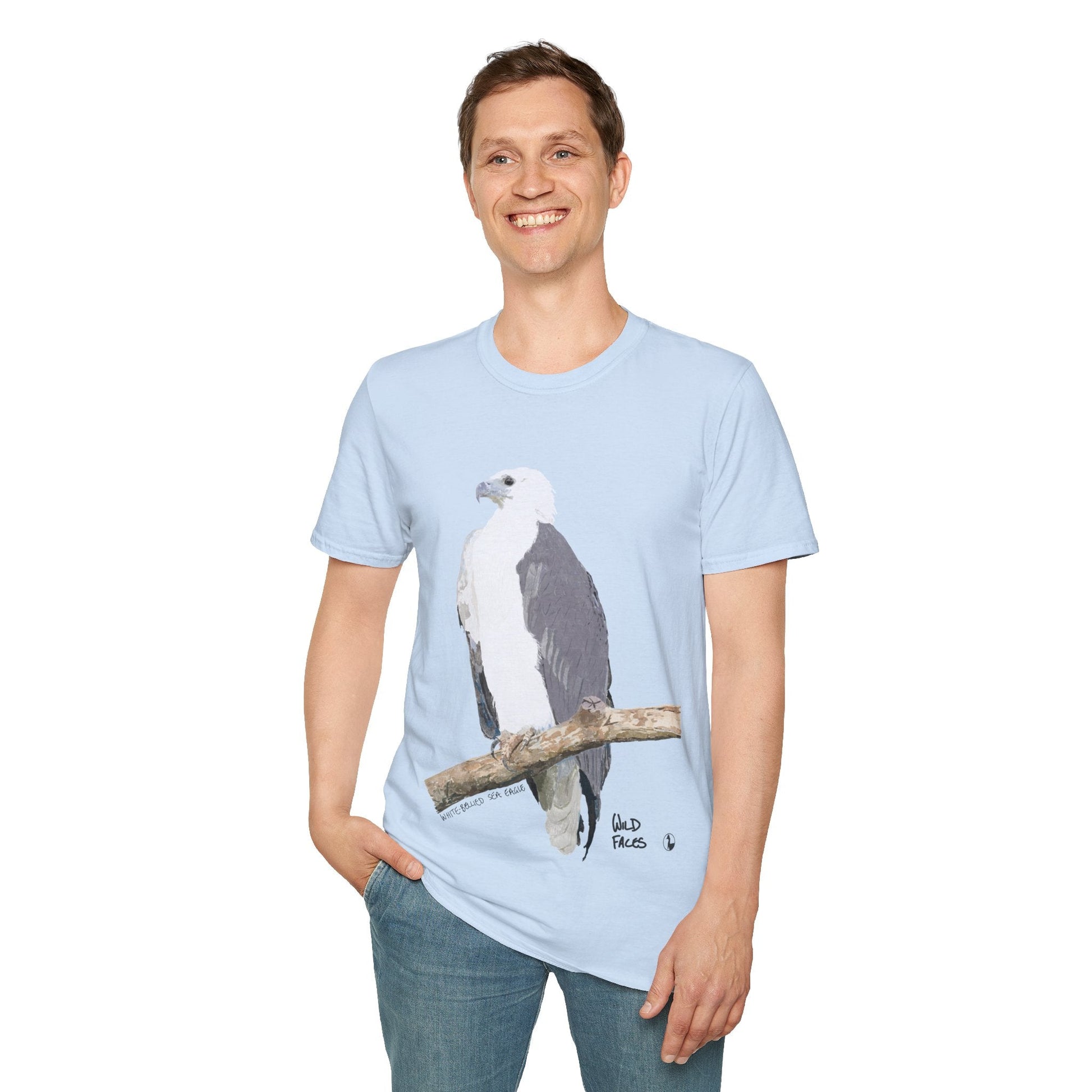 White-bellied Sea Eagle - Unisex Softstyle T-Shirt Printify