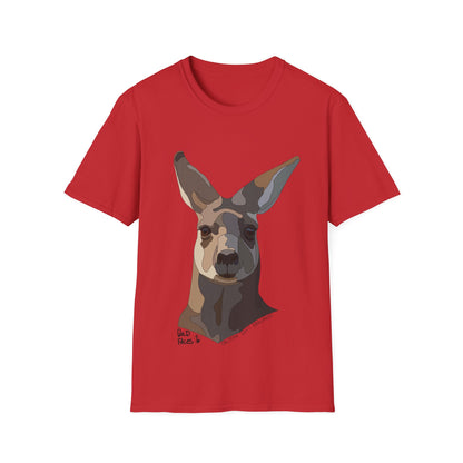 Eastern Grey Kangaroo - Unisex Softstyle T-Shirt Printify