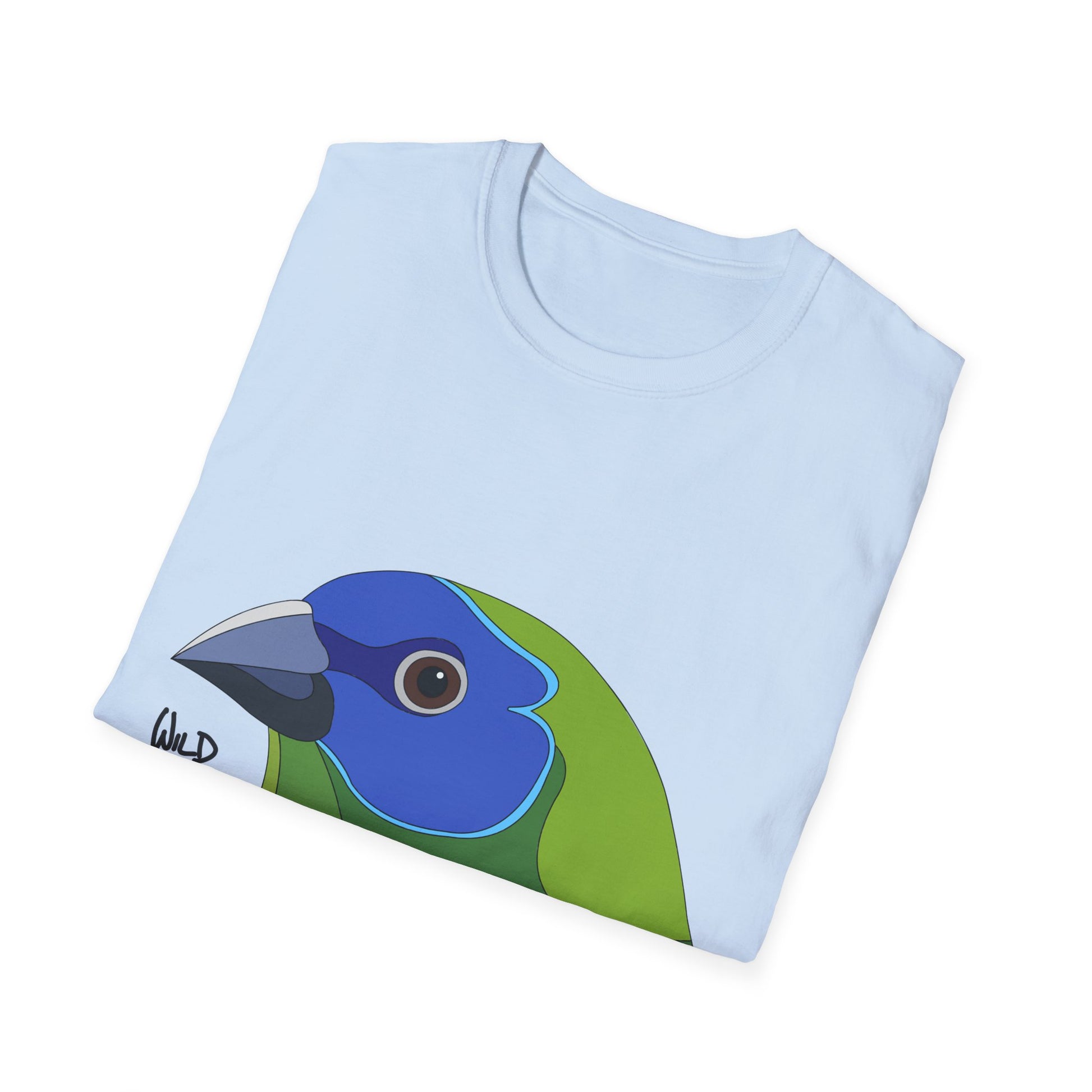 Blue-faced Parrotfinch - Unisex Softstyle T-Shirt Printify