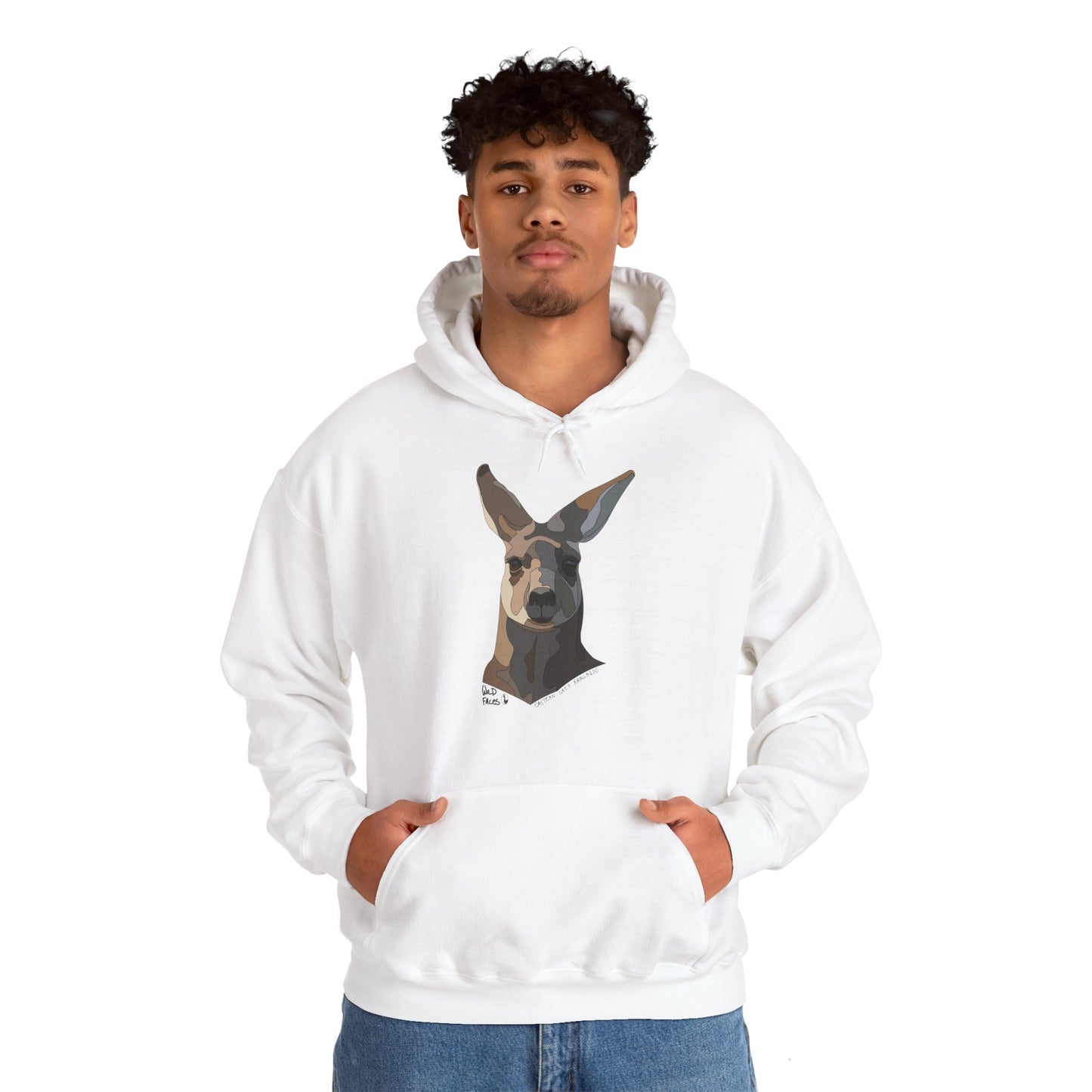 Eastern Grey Kangaroo | Unisex Heavy Blend™ Hooded Sweatshirt