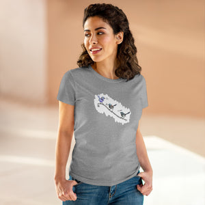 Trio of Fairywrens - Women's Midweight Cotton Tee Printify