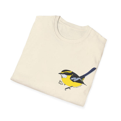 Yellow-breasted Boatbill - Small design - Unisex Softstyle T-Shirt