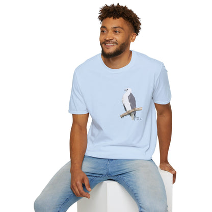 White-bellied Sea Eagle - Small design - Unisex Softstyle T-Shirt