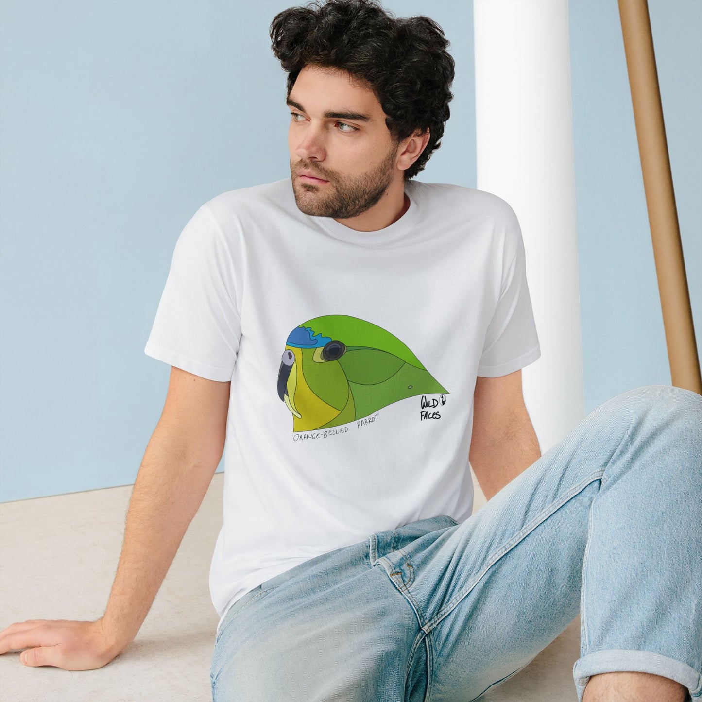 Orange-bellied Parrot | Organic Staple T-shirt