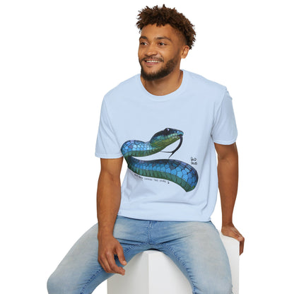 Blue Phase Common Tree-Snake - Unisex Softstyle T-Shirt