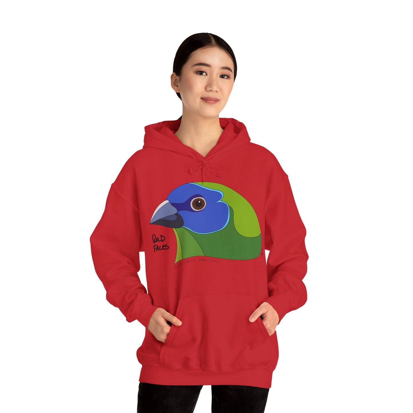 Blue-faced Parrotfinch | Unisex Heavy Blend™ Hooded Sweatshirt