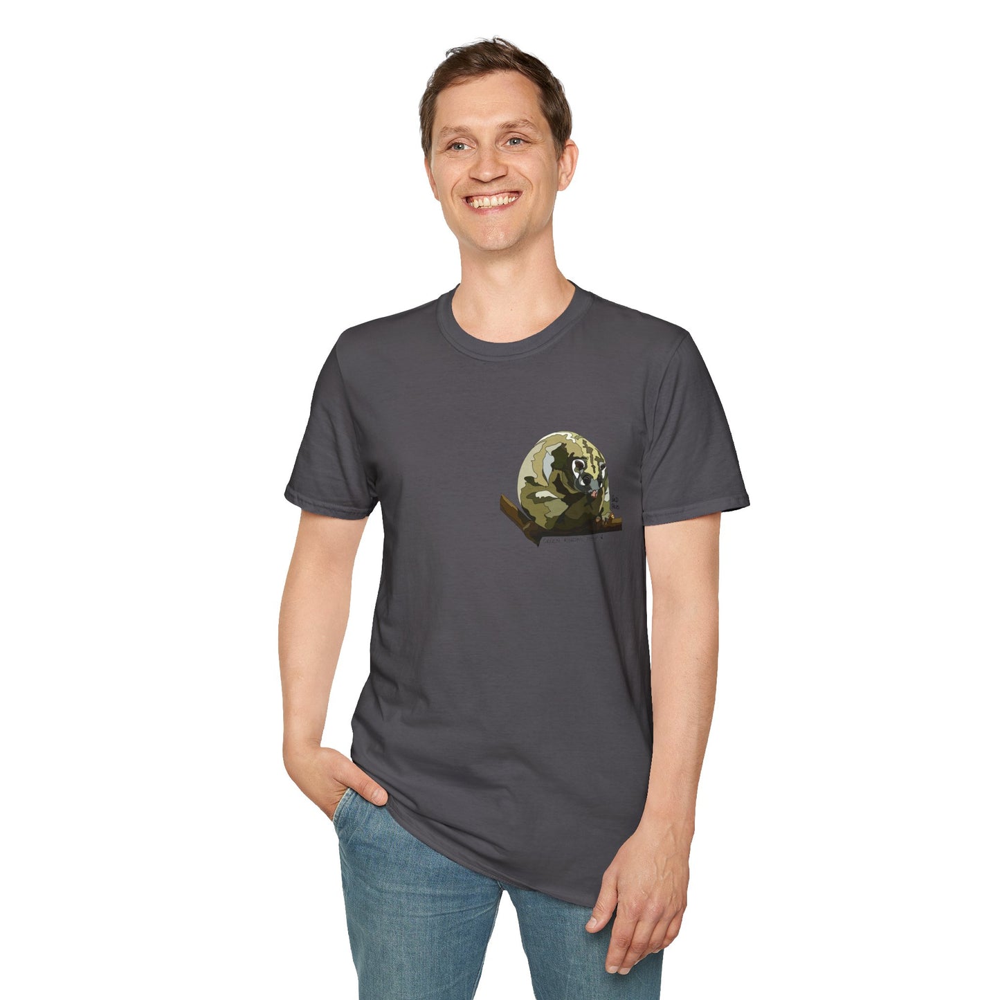 Green Ringtail Possum - Small Design - Unisex Softstyle T-Shirt