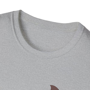 Spectacled Flying Fox (in flight) - Small design - Unisex Softstyle T-Shirt Printify