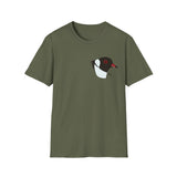 Hooded Plover Head-Small design- Unisex Softstyle T-Shirt Printify