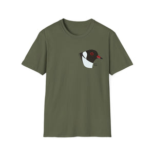 Hooded Plover Head-Small design- Unisex Softstyle T-Shirt Printify