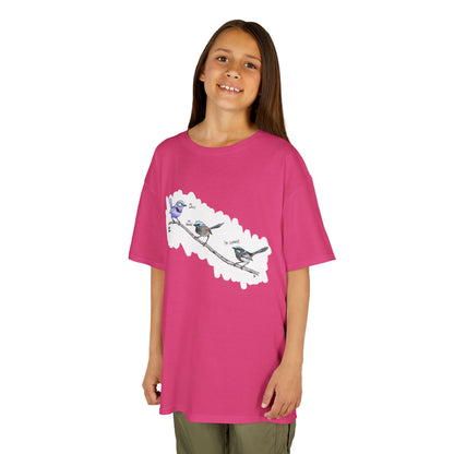 A trio of Fairy-wrens (spendid, superb and lovely) | Kids Heavy Cotton™ Tee