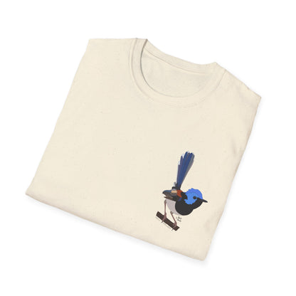 Lovely Fairy-wren - Small design - Unisex Softstyle T-Shirt