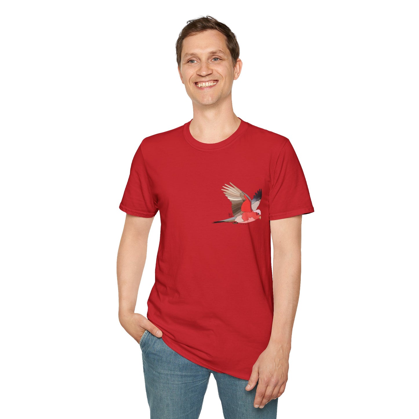 Galah - Small design - Unisex Softstyle T-Shirt