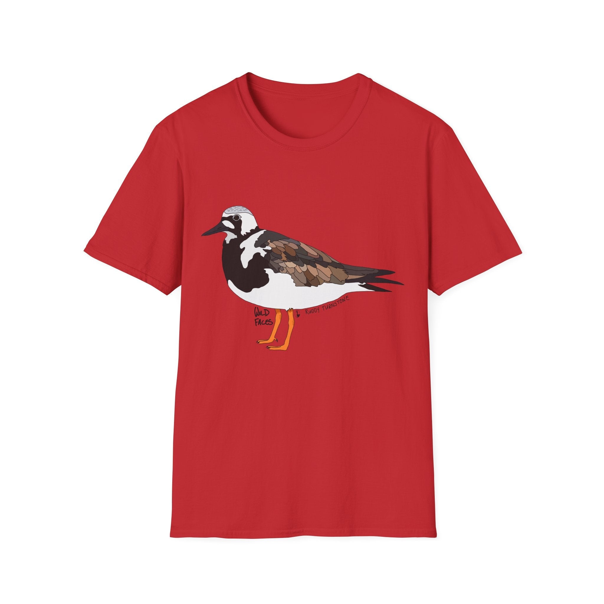 Ruddy Turnstone- large design - Unisex Softstyle T-Shirt Printify