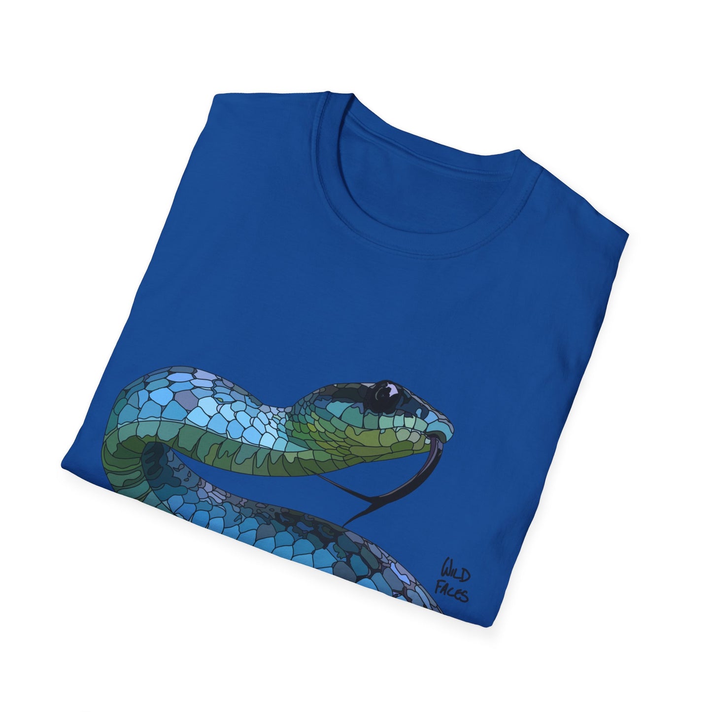 Blue Phase Common Tree-Snake - Unisex Softstyle T-Shirt