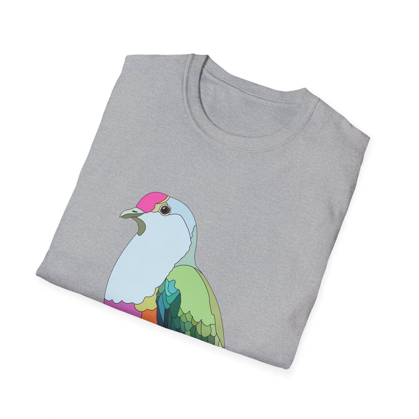 Rose-crowned Fruit Dove - Unisex Softstyle T-Shirt