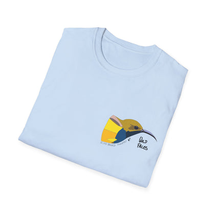 Olive-backed Sunbird - Small design - Unisex Softstyle T-Shirt Printify