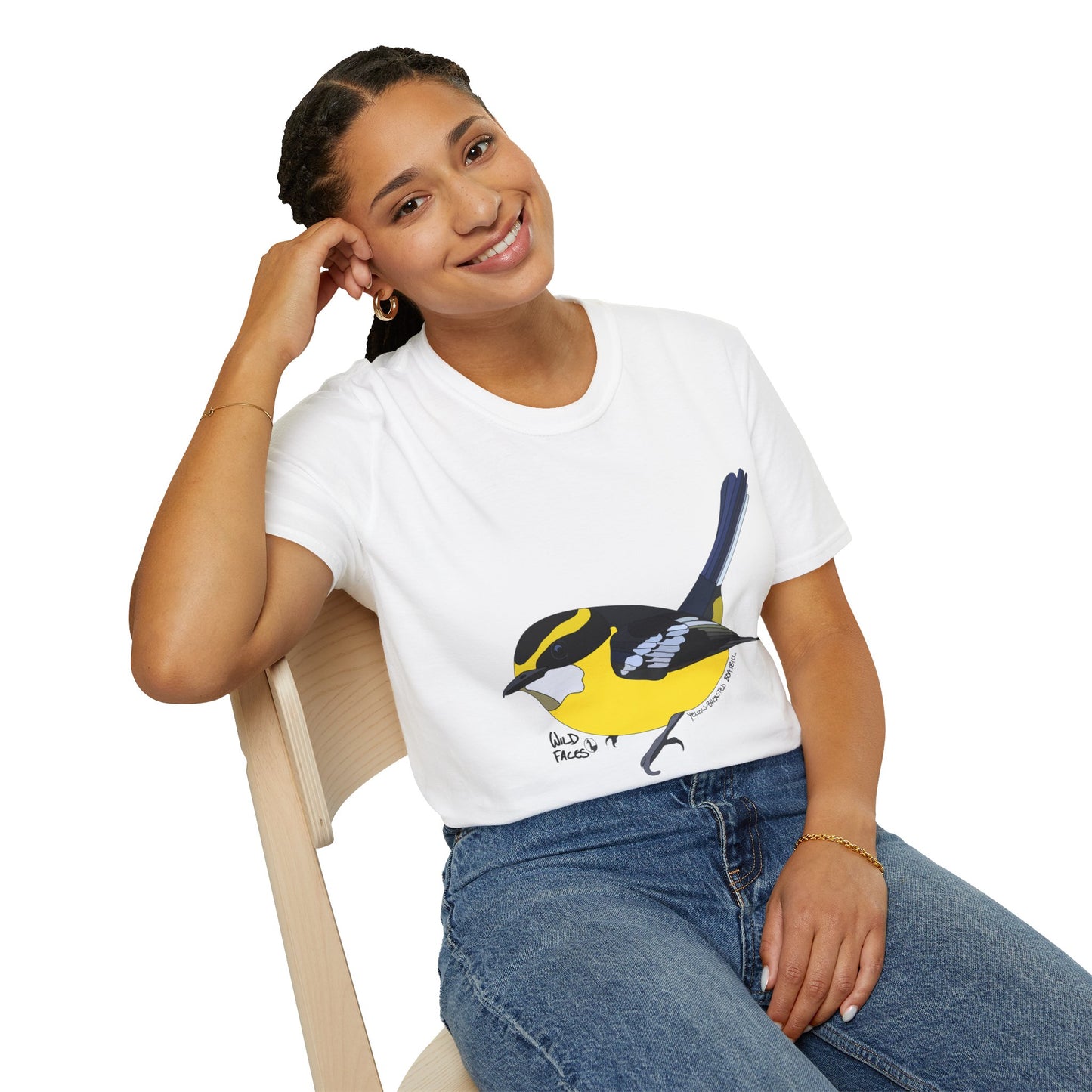 Yellow-breasted Boatbill - Unisex Softstyle T-Shirt