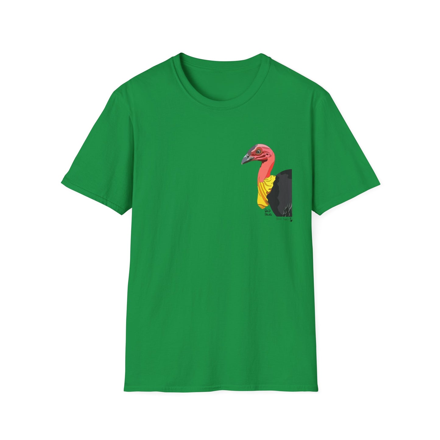 Australian Brushturkey - Small design - Unisex Softstyle T-Shirt