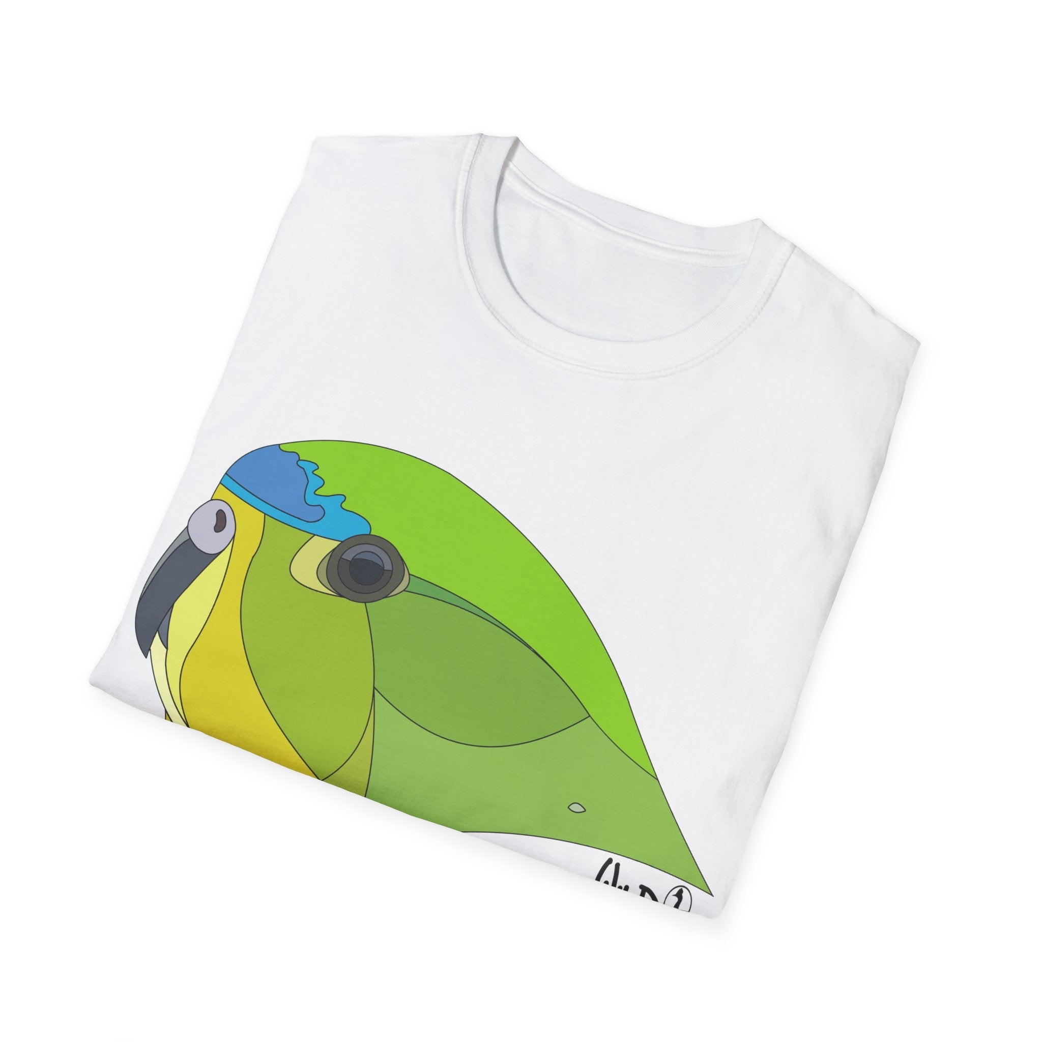 Orange-bellied Parrot - Unisex Softstyle T-Shirt Printify