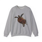 Green Turtle Sweatshirt | Unisex Heavy Blend™ Crewneck Printify