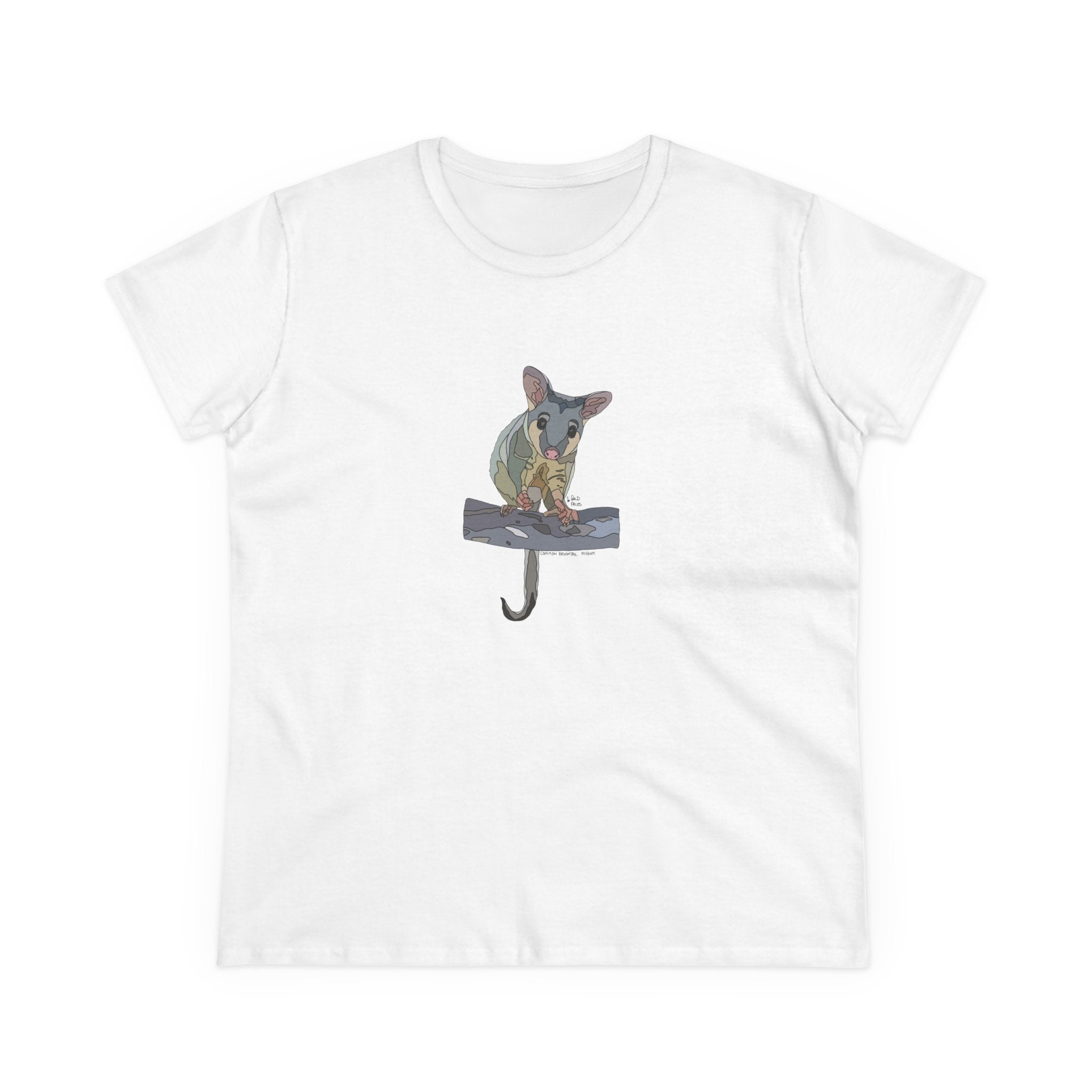 Common Brushtail Possum - Women's Midweight Cotton Tee