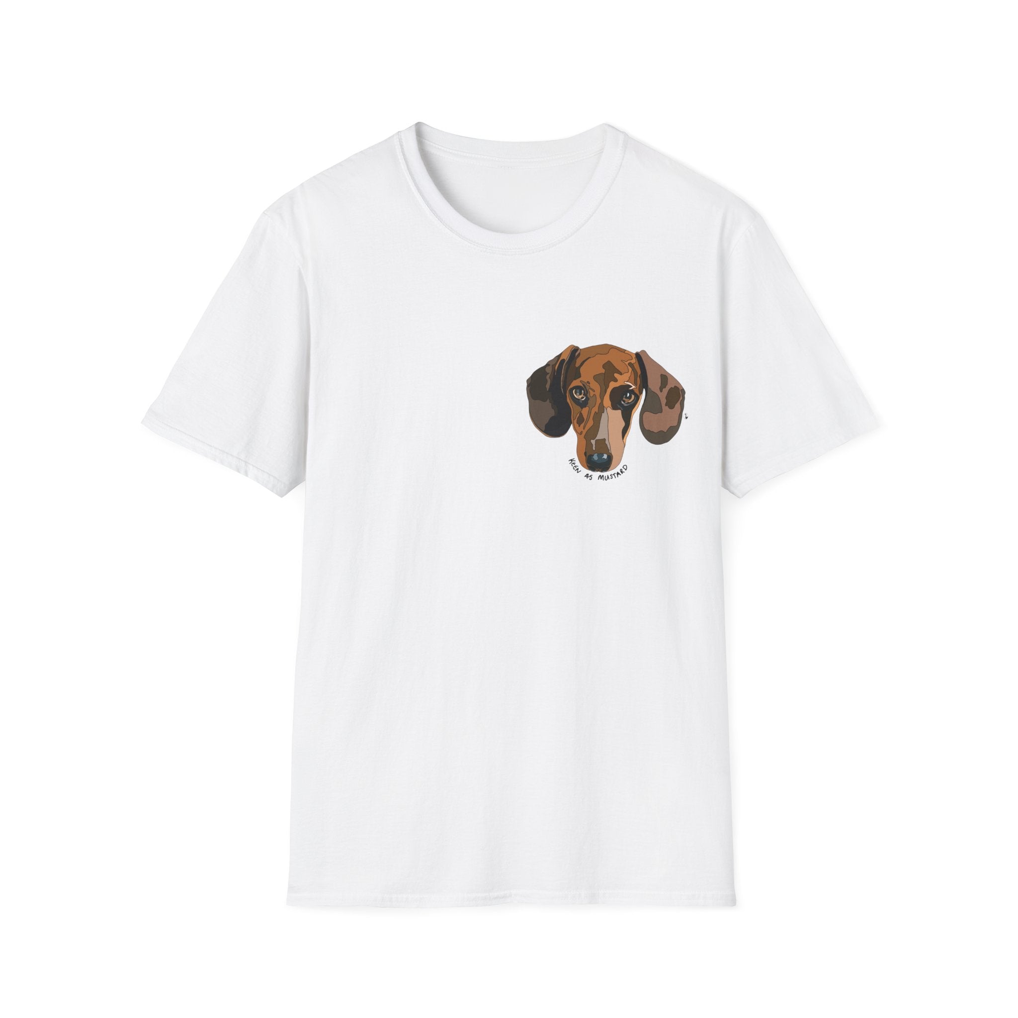 Dachshund (small Keen as mustard) - Unisex Softstyle T-Shirt