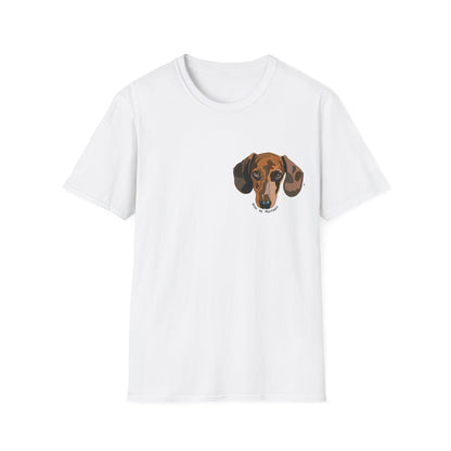 Dachshund (small Keen as mustard) - Unisex Softstyle T-Shirt