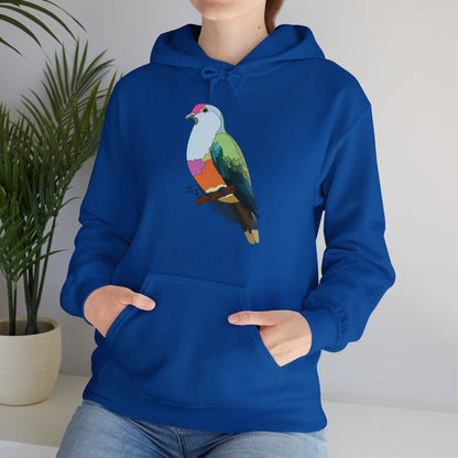 Rose-crowned Fruit Dove | Unisex Heavy Blend™ Hooded Sweatshirt