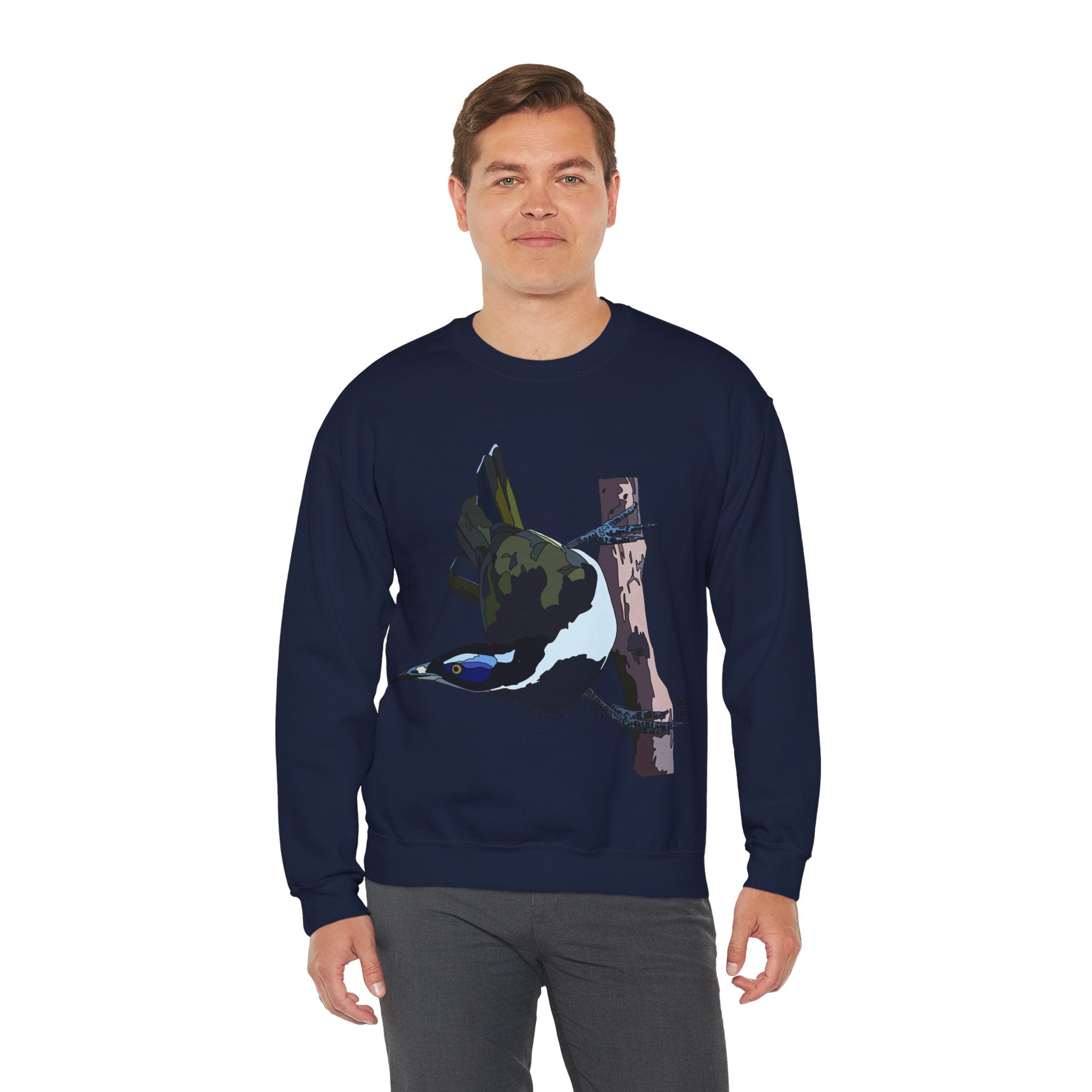 Blue-faced Honeyeater Sweatshirt | Unisex Heavy Blend™ Crewneck Printify