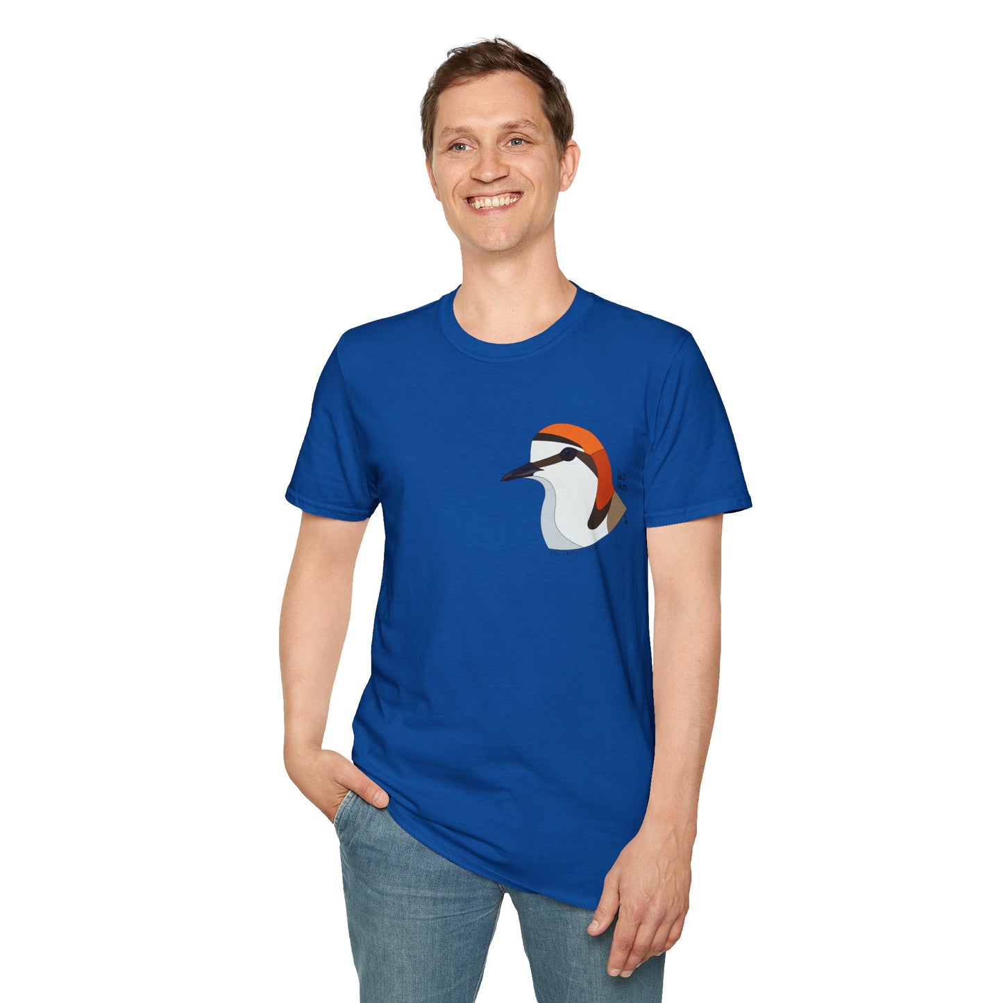 Red-capped Plover- Small design - Unisex Softstyle T-Shirt