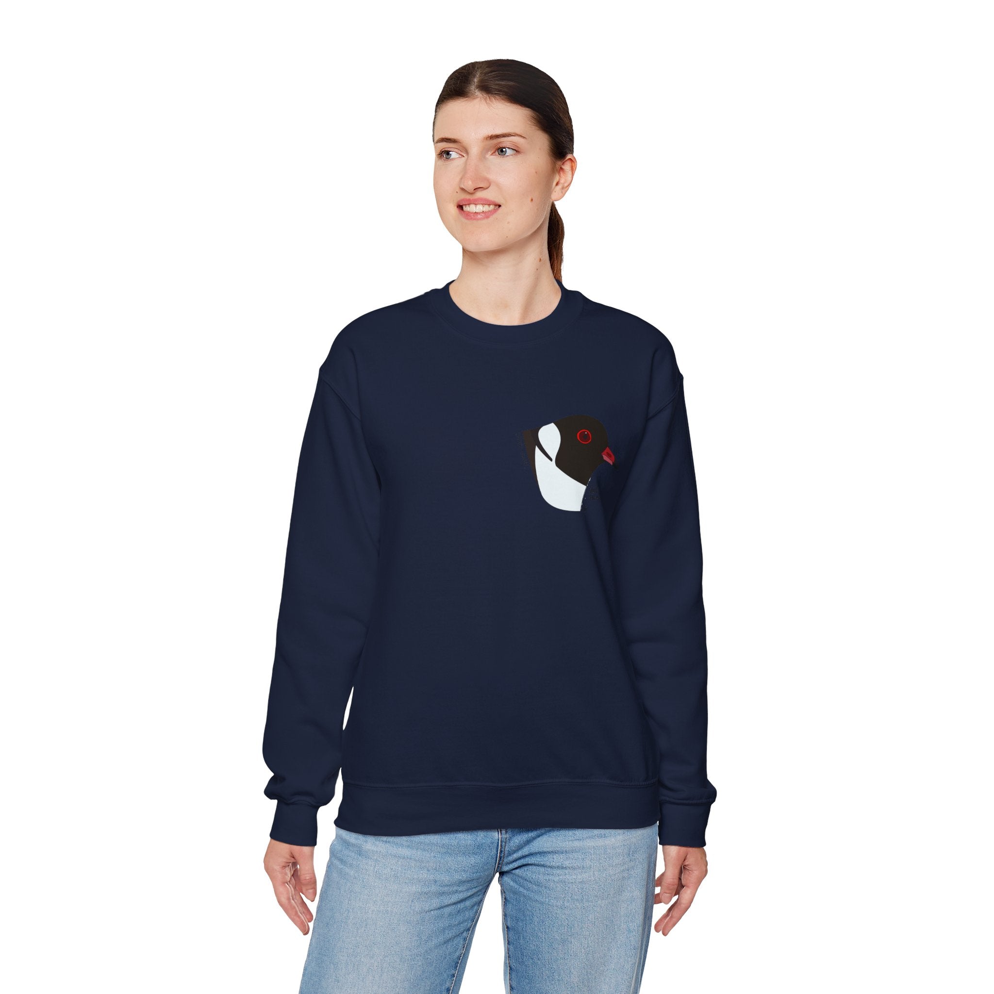 Hooded Plover (head) Sweatshirt | Unisex Heavy Blend™ Crewneck Printify