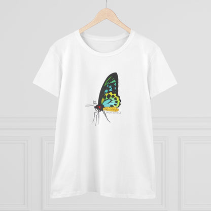Birdwing Butterfly - Women's Midweight Cotton Tee Printify