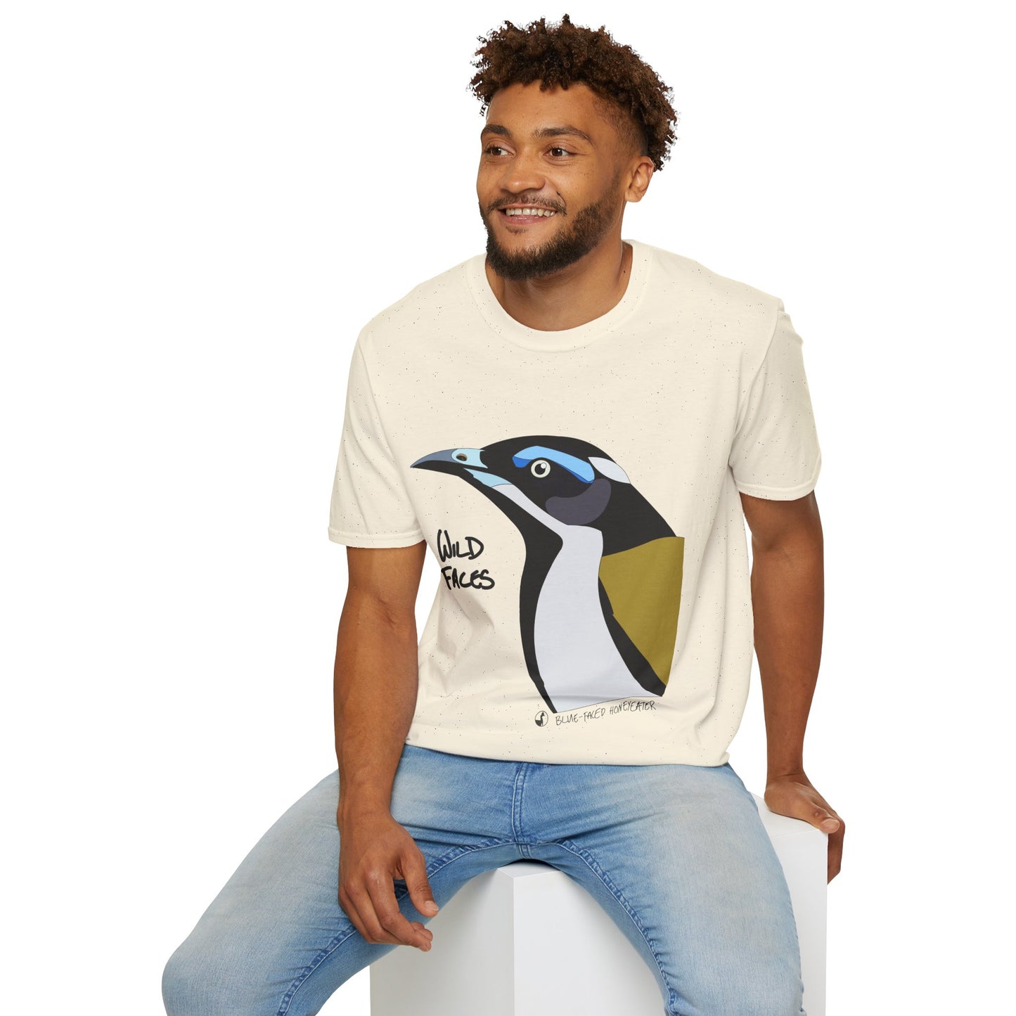 Blue-faced Honeyeater - Unisex Softstyle T-Shirt