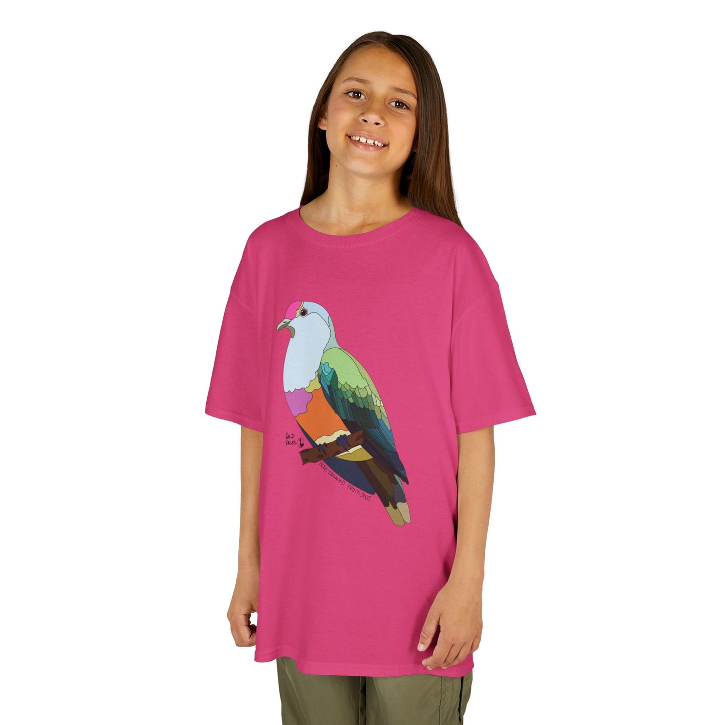 Rose-crowned Fruit Dove | Kids Heavy Cotton™ Tee