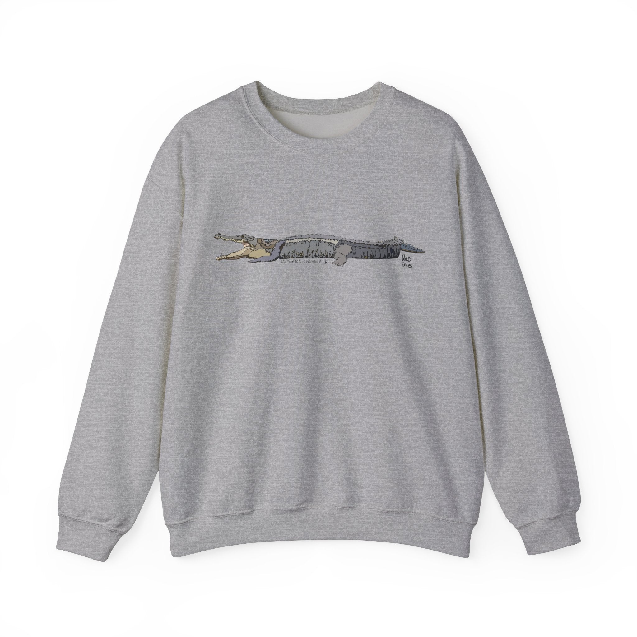 Saltwater Crocodile Sweatshirt | Unisex Heavy Blend™ Crewneck Printify