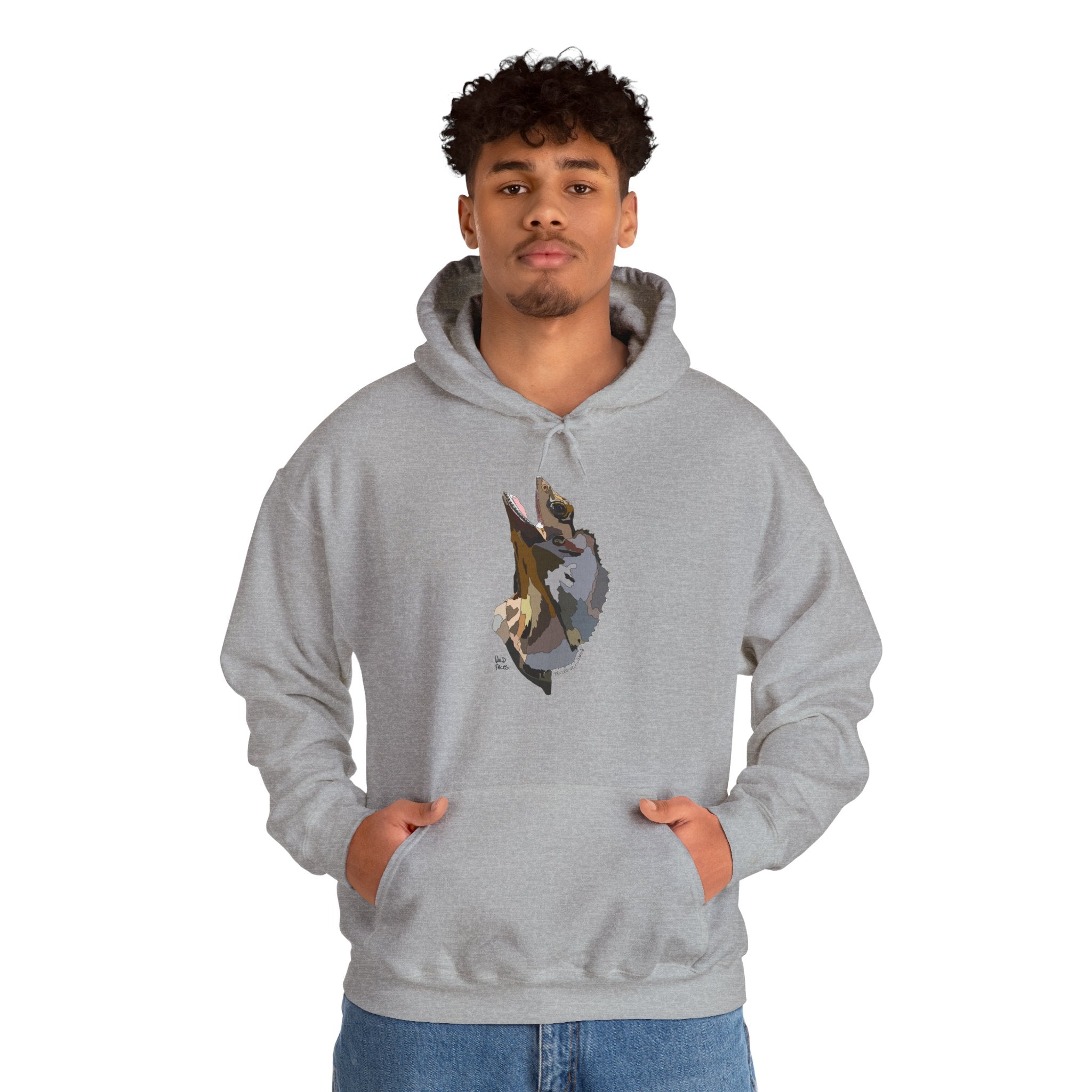 Frilled-neck Lizard | Unisex Heavy Blend™ Hooded Sweatshirt Printify